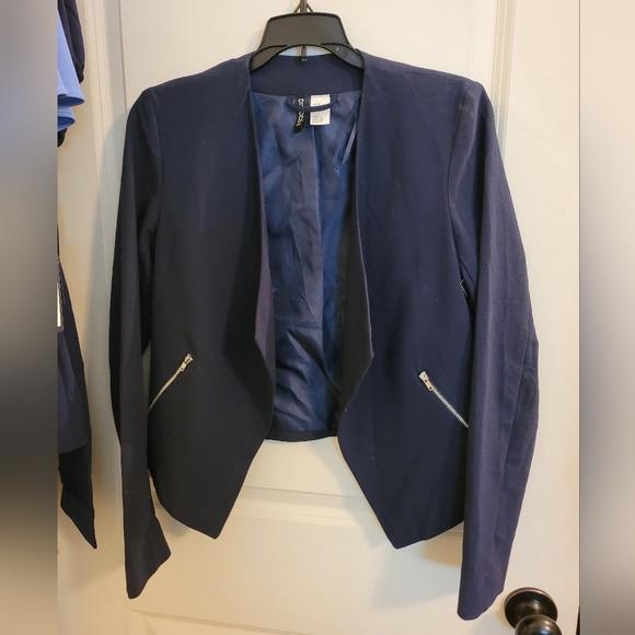H&M Navy Blue blazer, size 2 - Picture 1 of 2